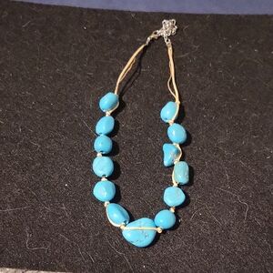 Source Unknown Turquoise Blue Beaded Necklace